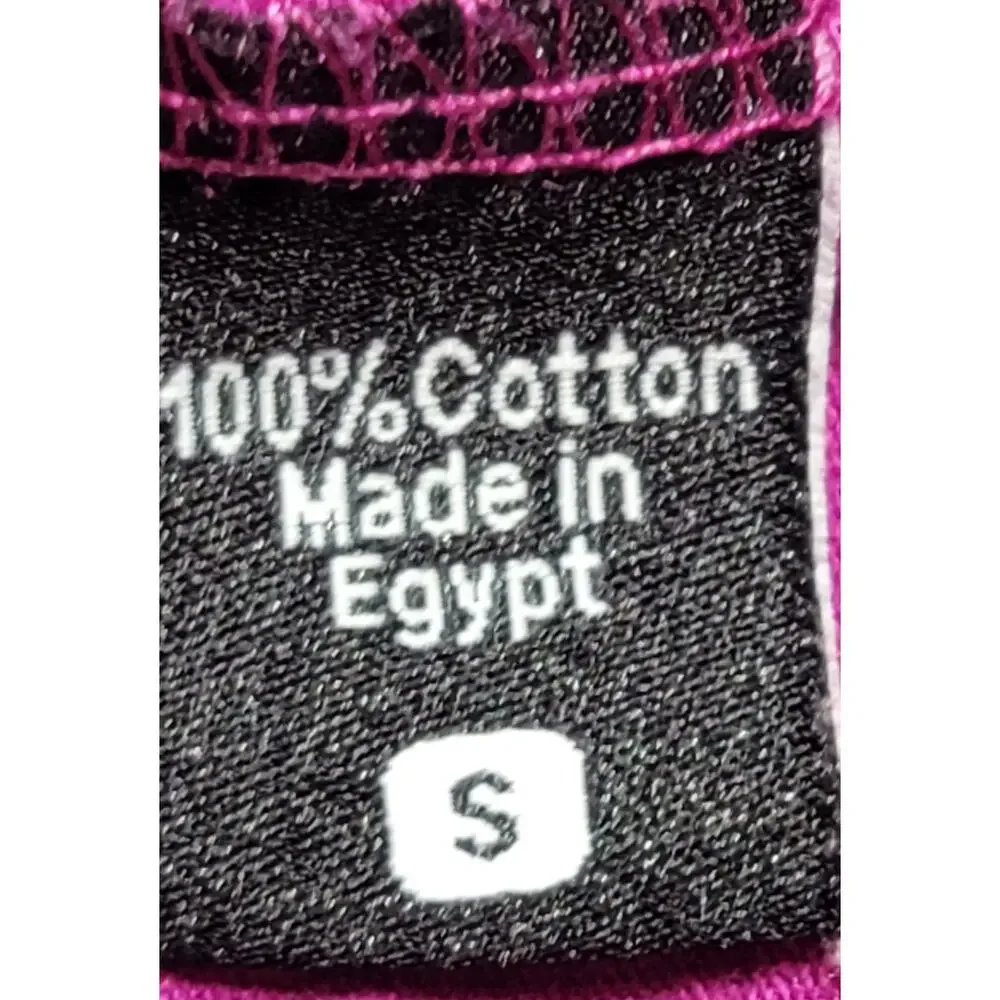 Alternative Fuchsia Draped Front Slub Knit Cardigan Sweater Small Lightweight